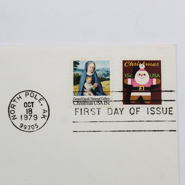 Christmas 1979 Seasons Greetings First Day Cover North Pole Alaska Postmark