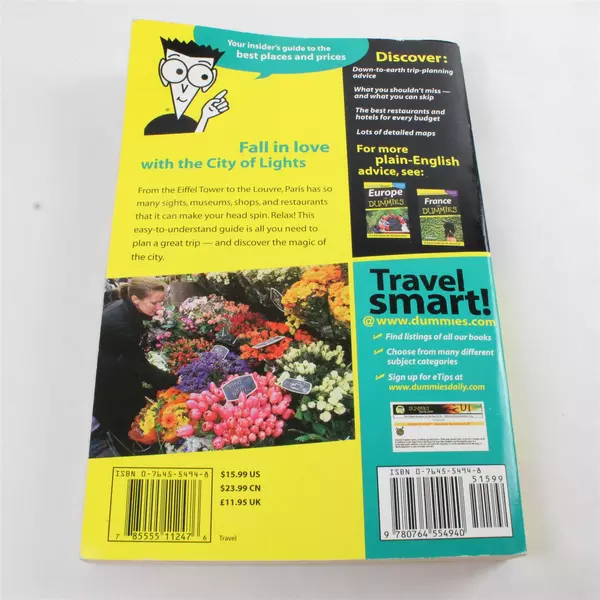 Paris For Dummies (Dummies Travel) Paperback by Cheryl A. Pientka 