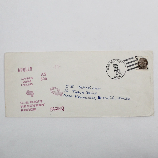 Lot Of 2 Apollo 11 Navy Recovery Pacific Jul 24 1969 USS Hornet Space Covers 