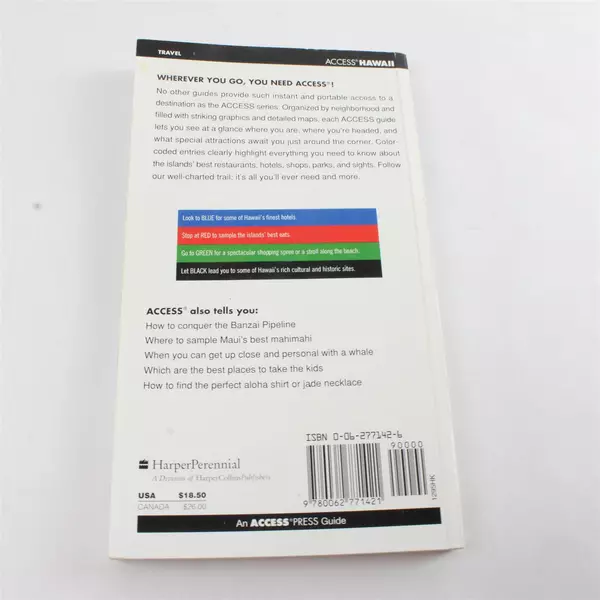 Access Hawaii 6th Ed Richard Saul Wurman Paperback Travel Guide 