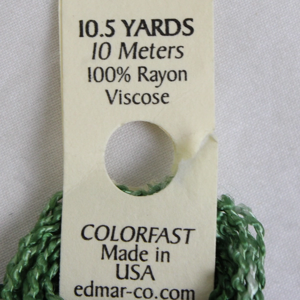Ed Mar Embroidery Thread Green 10 meters, 10.5 yards, New 