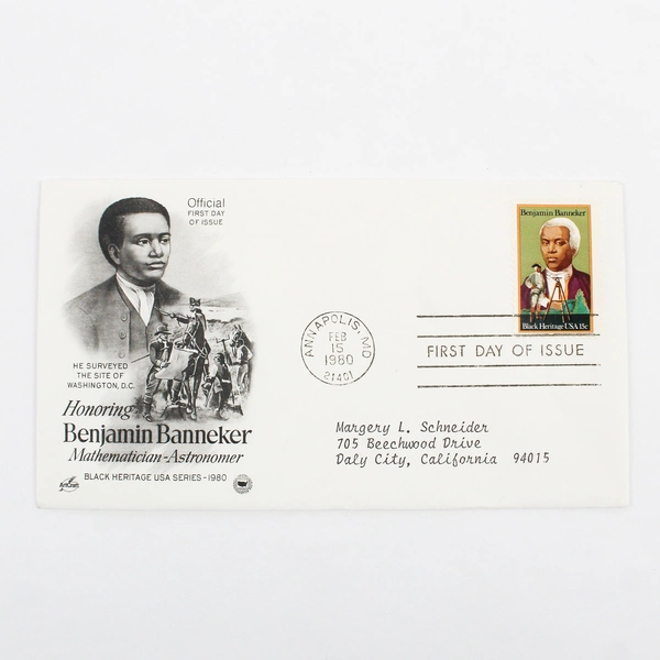 Benjamin Banneker Black Heritage First Day Cover 1980