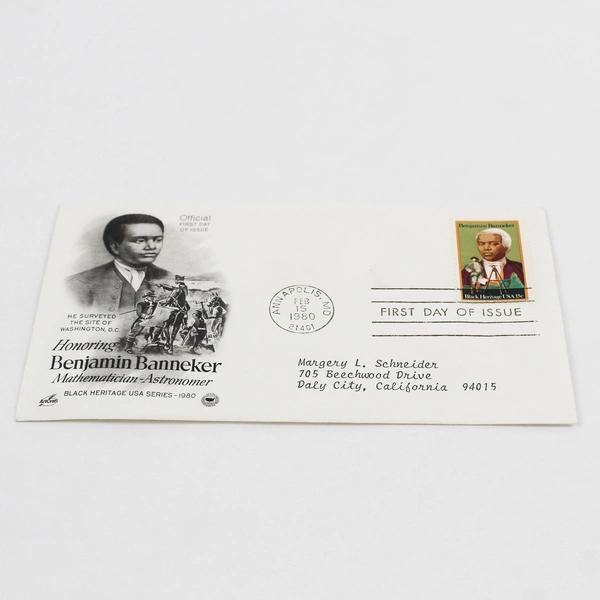 Benjamin Banneker Black Heritage First Day Cover 1980