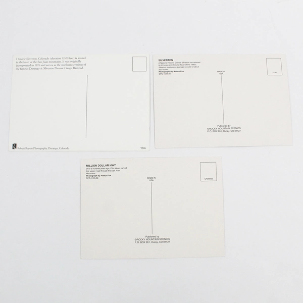 Lot Of 3 Silverton Colorado Color Postcards