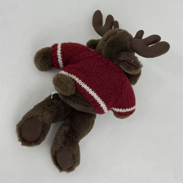 Arctic Circle Enterprises Brown Alaska Moose Plush Animal W/ Knit Sweater 13"