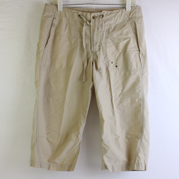 Columbia Beige Cotton Nylon Capri Pants Women's Size Small