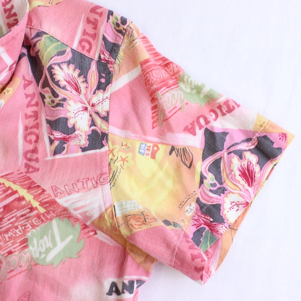 Havana Jack's Cafe Floral Pink Button-Up Women's Size Small