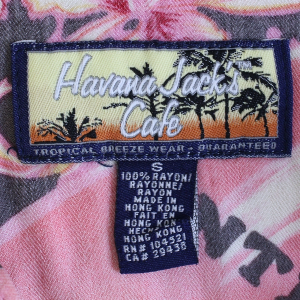 Havana Jack's Cafe Floral Pink Button-Up Women's Size Small