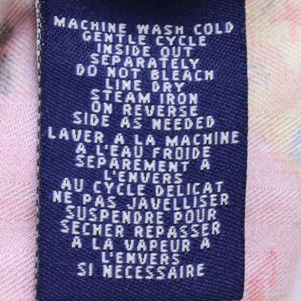 Havana Jack's Cafe Floral Pink Button-Up Women's Size Small