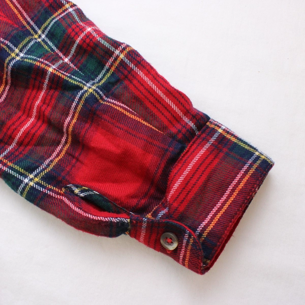 Maurices Green Yellow Plaid Relaxed Fit Flannel Women's Size 0