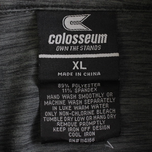 Colosseum Oregon Ducks Men's XL Gray 1/4 Zip Long Sleeve Pullover Sweater