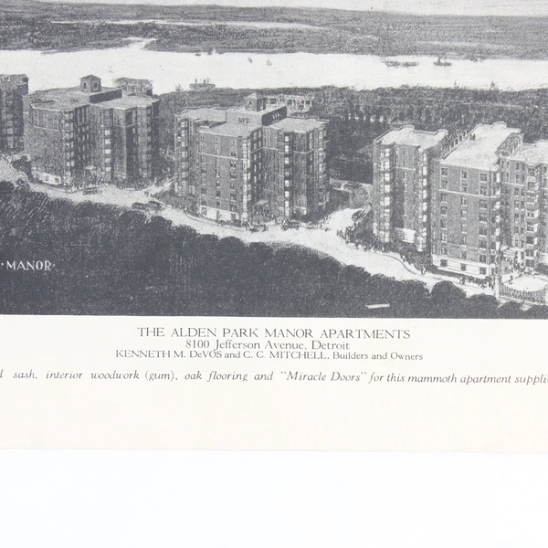 Strand's Apartment Woodwork Pamphlet Detroit Architecture History 1920s