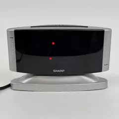 Sharp Basic Digital Alarm Clock Red Large Number Display Swivel Model SPC033