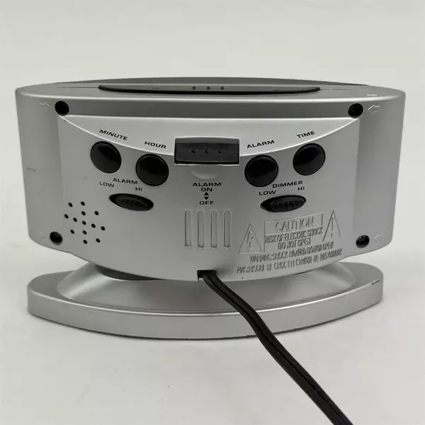 Sharp Basic Digital Alarm Clock Red Large Number Display Swivel Model SPC033