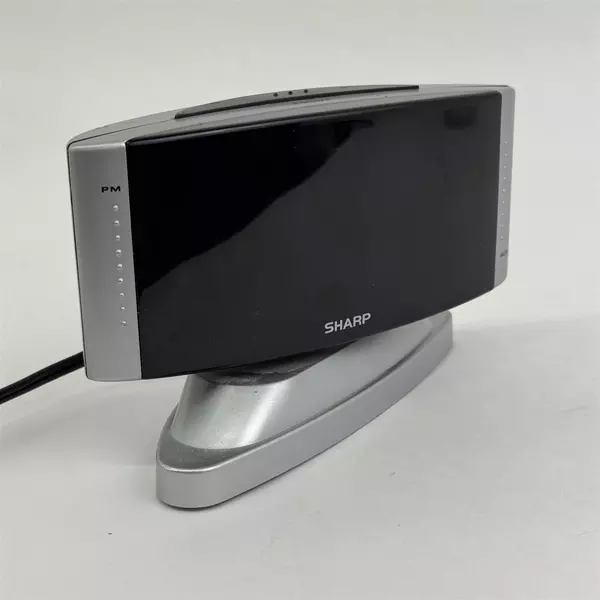 Sharp Basic Digital Alarm Clock Red Large Number Display Swivel Model SPC033