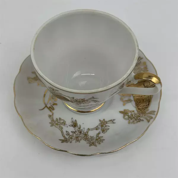 Norcrest Porcelain Tea Cup And Saucer 50th Anniversary 