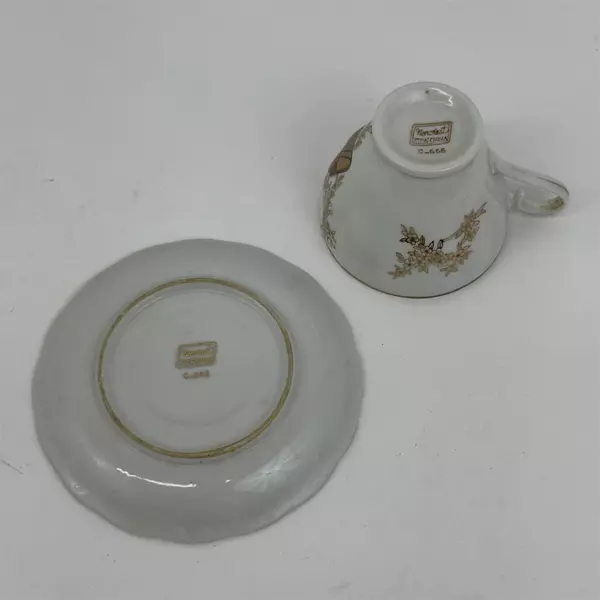 Norcrest Porcelain Tea Cup And Saucer 50th Anniversary 