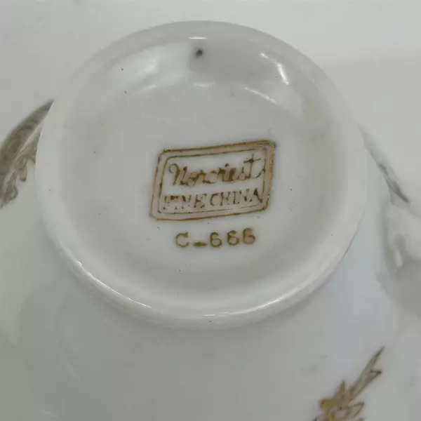 Norcrest Porcelain Tea Cup And Saucer 50th Anniversary 