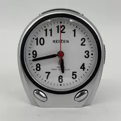 Reizen Talking Radio-Controlled Battery Operated Clock White Face