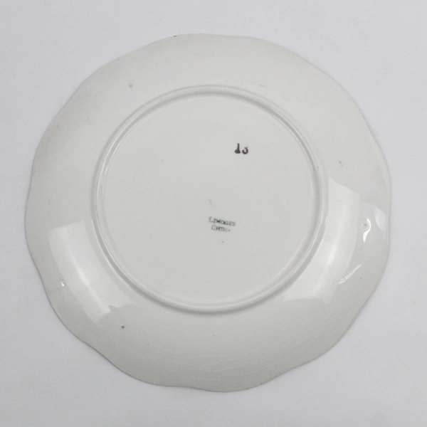 Limoges China Decorative Round Plate Woman With Scarf 9.5" Diameter