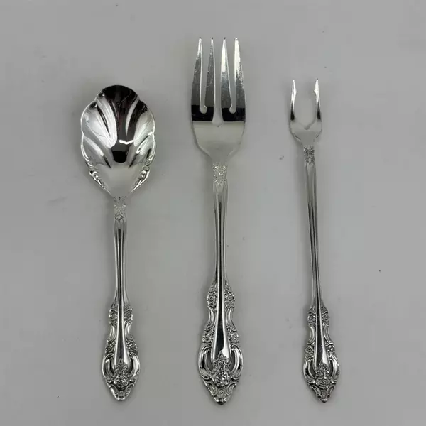 3 Community / Oneida Brahms Stainless Replacements Forks and Sugar Spoon