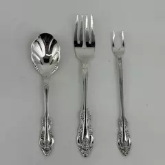 3 Community / Oneida Brahms Stainless Replacements Forks and Sugar Spoon