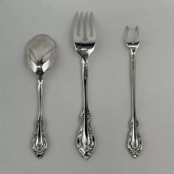 3 Community / Oneida Brahms Stainless Replacements Forks and Sugar Spoon