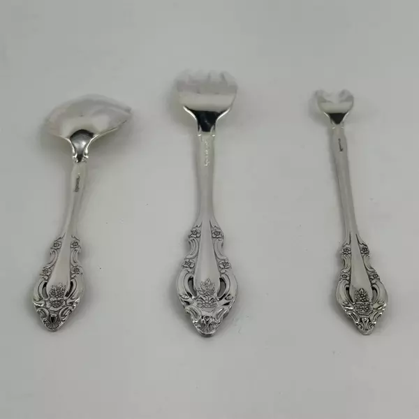 3 Community / Oneida Brahms Stainless Replacements Forks and Sugar Spoon