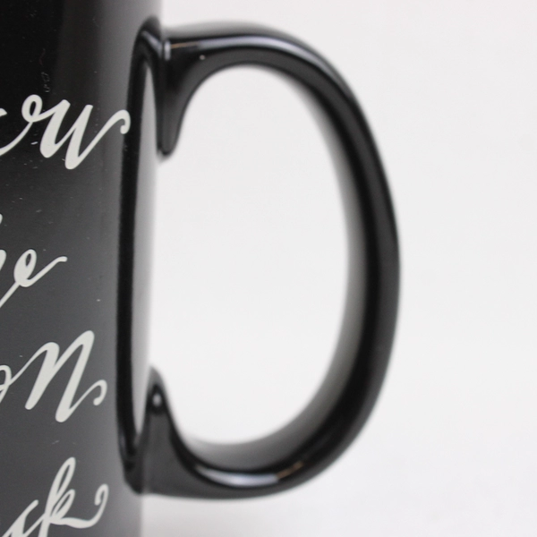 Primitives by Kathy Love You To The Moon Black Coffee Mug, 16 Ounce