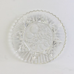 Federal Glass Pioneer Clear Pattern Glass Sandwich Plate 11.5" Diameter