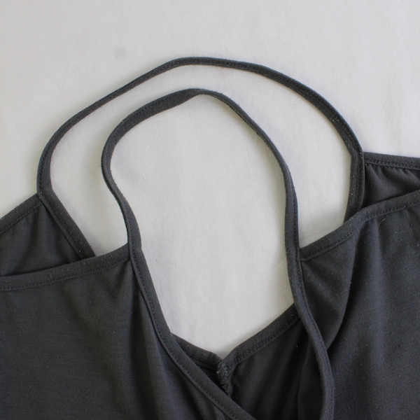 My Pretty Angel Women's M Gray Camisole Strappy Tank Top