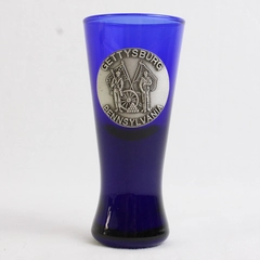 Cobalt Blue Gettysburg Pennsylvania Shot Glass
