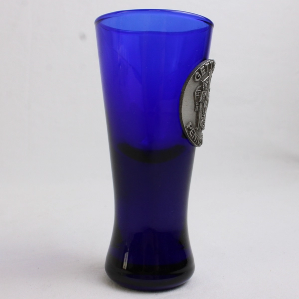 Cobalt Blue Gettysburg Pennsylvania Shot Glass