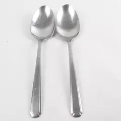 Set of 2 Oneida Flight Deluxe Serving Spoons 8.25" Stainless