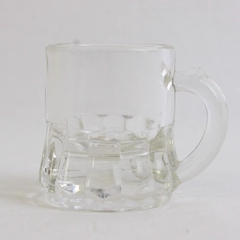 Vintage Federal Clear Mini Beer Mug Shot Glass 2" Tall 1 Ounce