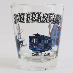 Souvenir Shot Glass San Francisco Clear Glass 2 oz