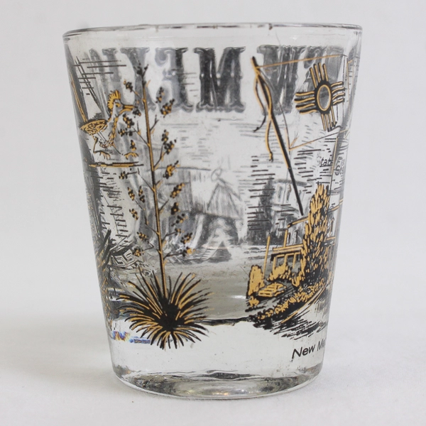 Vintage shot glass New Mexico #2