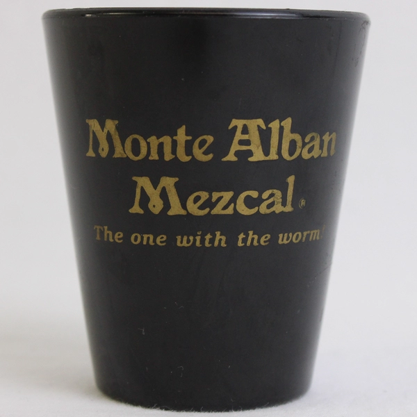 Monte Alban Mezcal One With Worm Logo Plastic Shot Glass