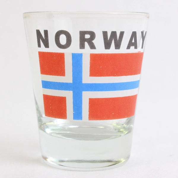 Norway Flag Clear Shot Glass