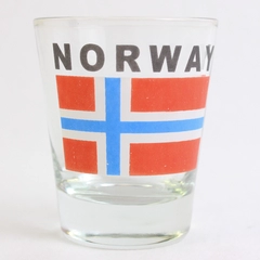 Norway Flag Clear Shot Glass