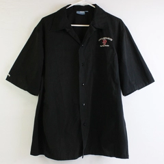 Don & Joe's Meats Pike Place Market Black Button-Up Uniform Shirt Adult Sz Large