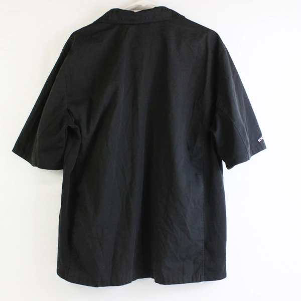 Don & Joe's Meats Pike Place Market Black Button-Up Uniform Shirt Adult Sz Large