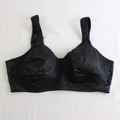 Playtex Black Nylon Wireless Unlined Bra Women's Size 40D