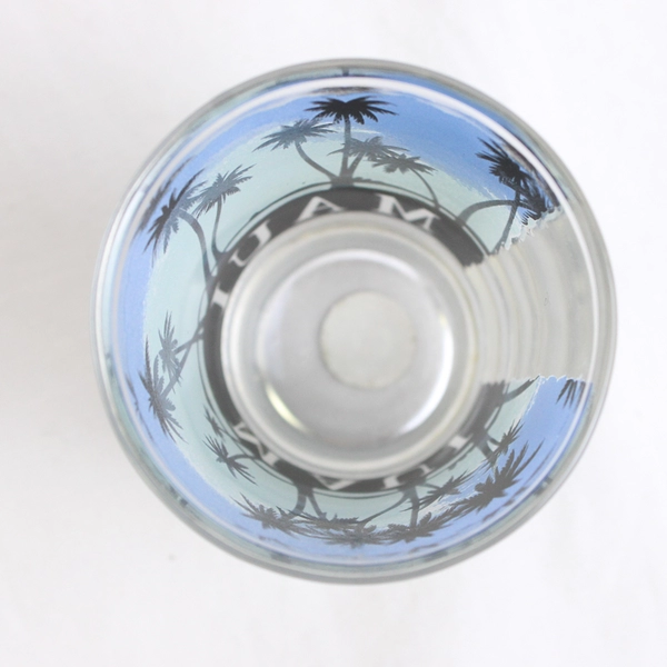 Maui Hawaii Souvenir Clear Shot Glass Palm Trees 1 Ounce Tiki Bar Vacation