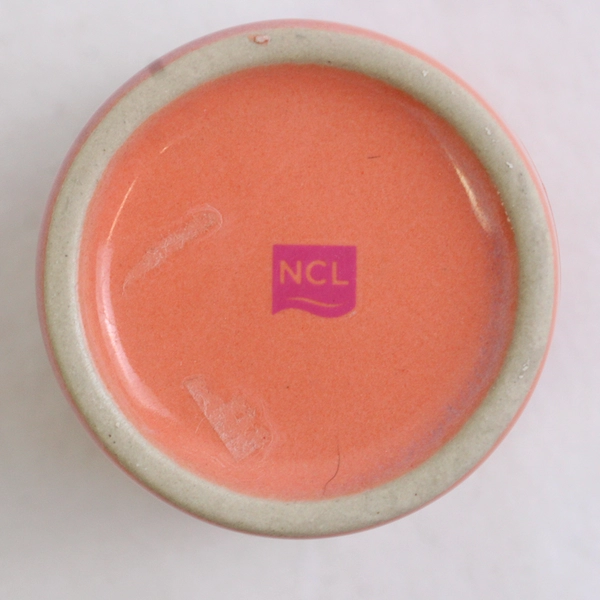 Norwegian Sun Cruise Line Orange Ceramic Shot Glass 2 Ounce