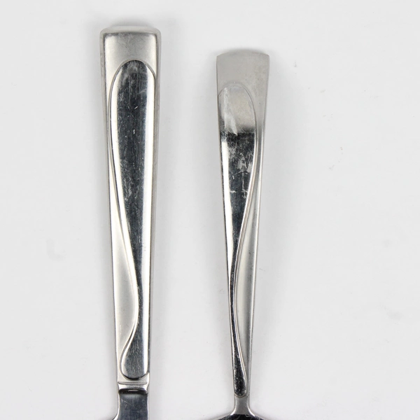 Lot of 2 Mikasa Satin Moon Gravy Ladle Dinner Knife Stainless Steel