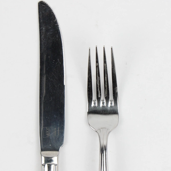 Lot of 2 Mikasa Strada Indonesia Dinner Fork and Knife 18/10 Stainless