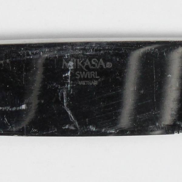 Lot of 5 Mikasa Swirl Dinner Knives Stainless Steel