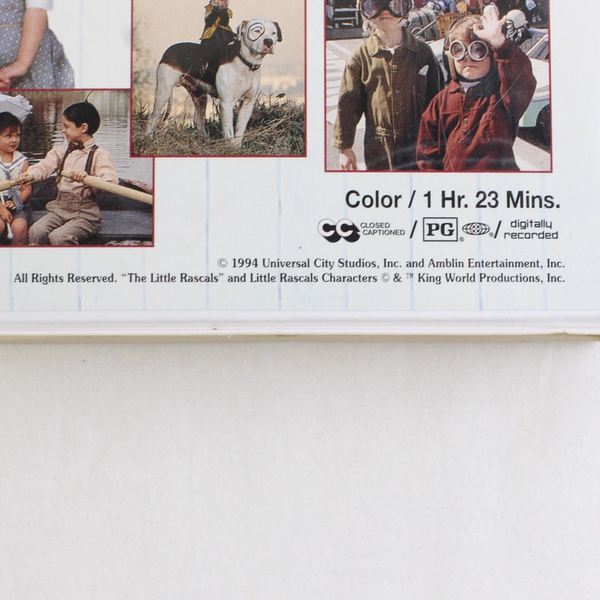 The Little Rascals Mischief Loves Company VHS Tape Movie 1994 Universal Studio