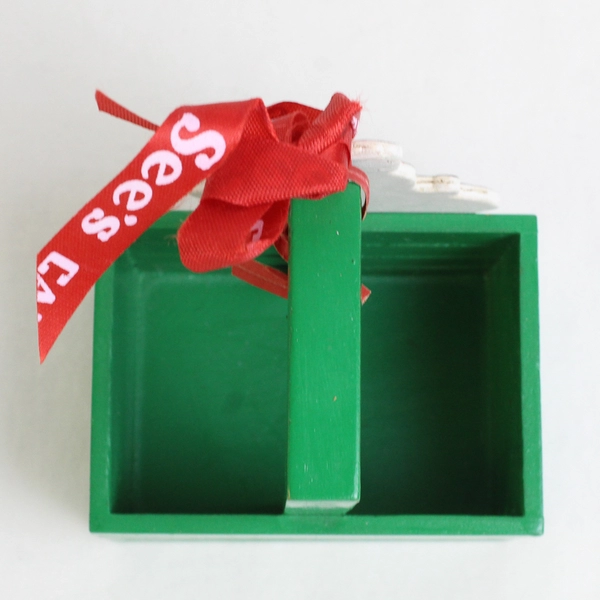 Vintage 1992 See's Candies Christmas Santa Candy Holder